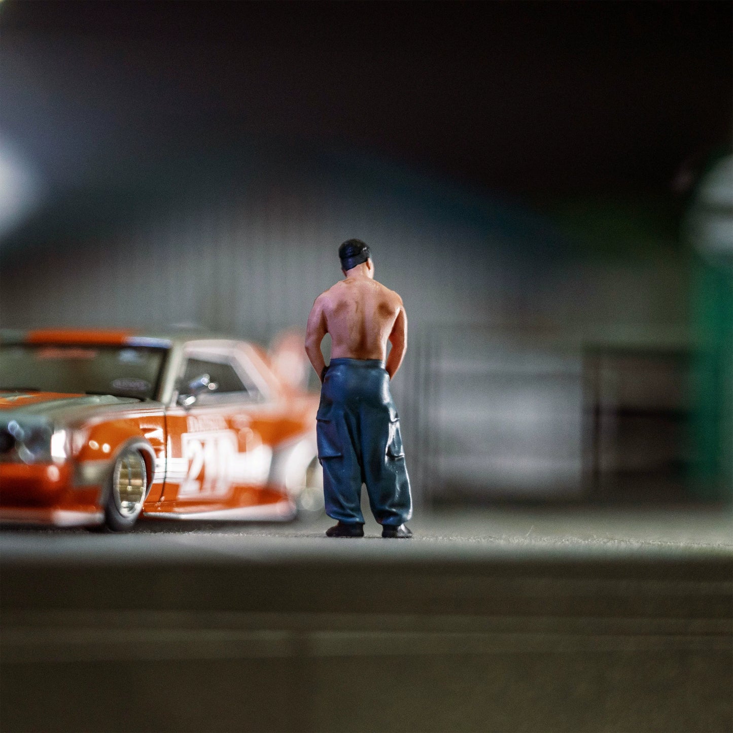 EHC Model 1/64 Scale Figurines Model Muscle Man Collection Miniature Hand-painted