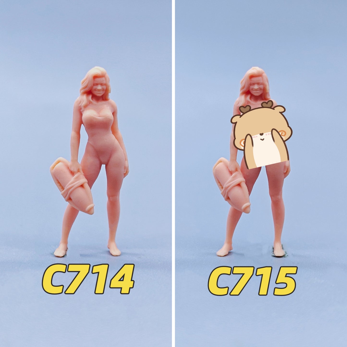 1/64 1/43 Figurines Scale Model Resin Beach Rescue Team Parker Uncolored Miniatures Diorama Hand-painted C714 C715