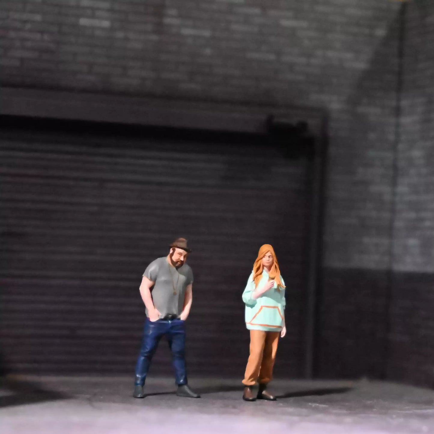 EHC Model 1/64 Scale Figurines Model Approach Men and Women Collection Miniature Hand-painted