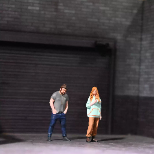 EHC Model 1/64 Scale Figurines Model Approach Men and Women Collection Miniature Hand-painted
