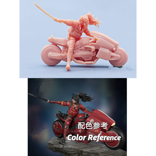 1/64 1/43 Figurines Scale Model Resin Cyber Female Warrior Uncolored Miniatures Diorama Hand-painted C519 C520