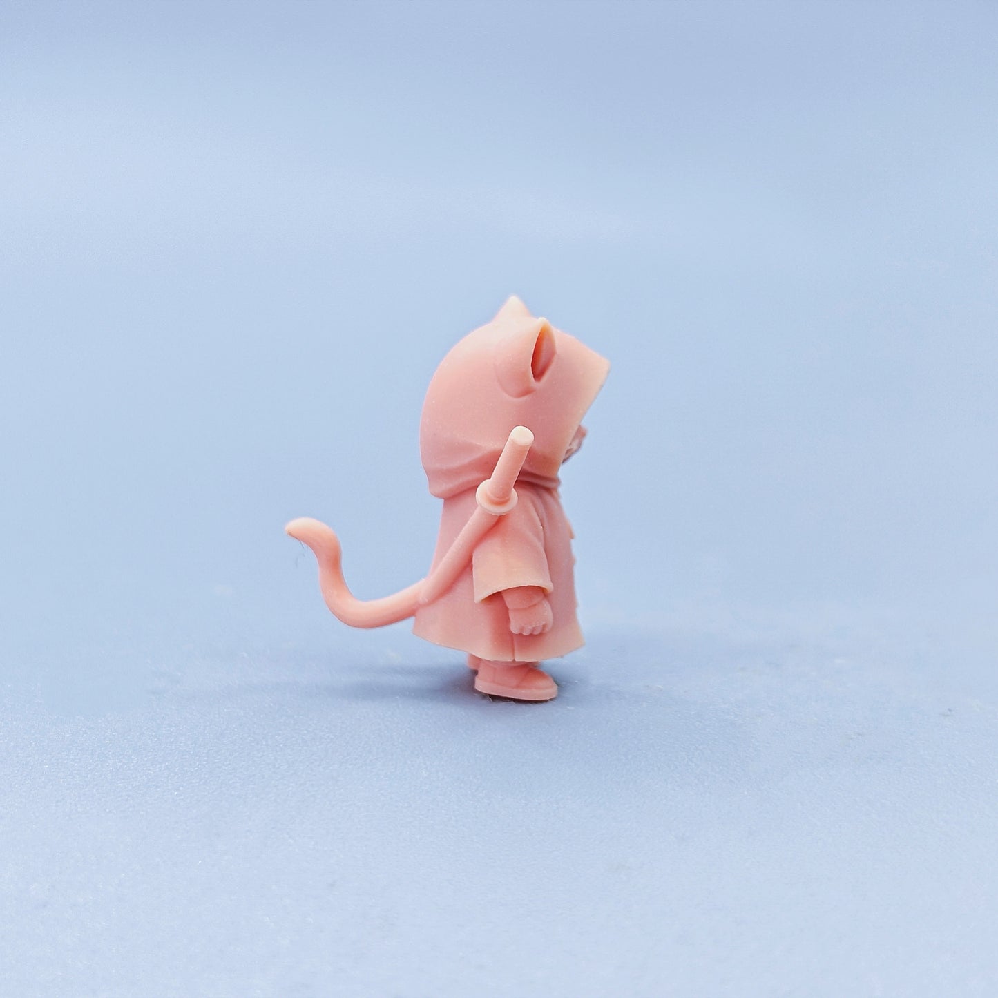 1/64 1/43 Figurines Scale Model Resin Ninja Cat Uncolored Miniatures Diorama Hand-painted D428
