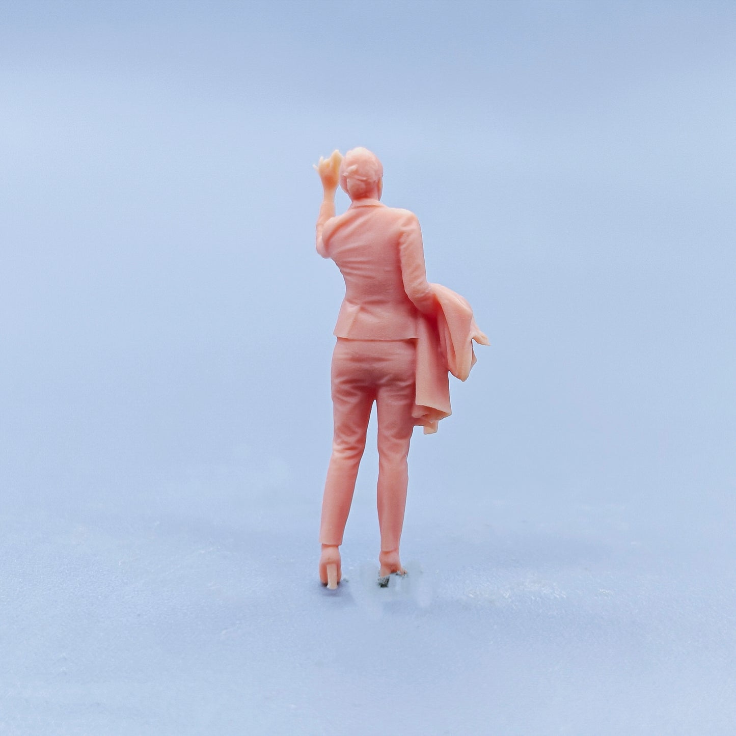 1/64 1/43 Figurines Scale Model Resin Say Hello Girl Uncolored Miniatures Diorama Hand-painted D423