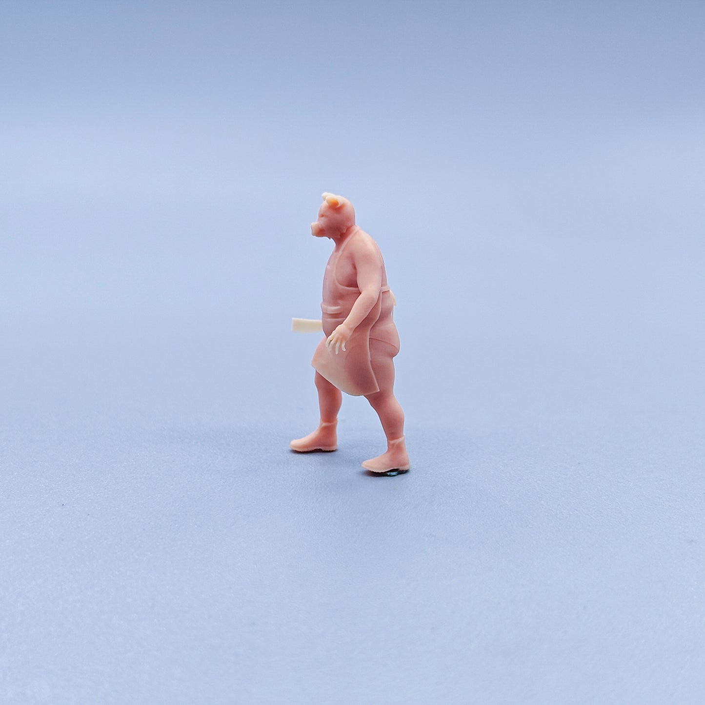 1/64 1/43 Figurines Scale Model Resin Pig Head Butcher Uncolored Miniatures Diorama Hand-painted C304