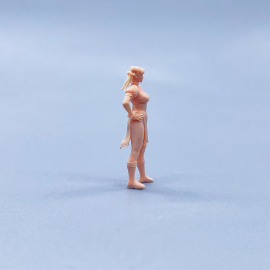 1/64 1/43 Figurines Scale Model Resin Street King Chunli Uncolored Miniatures Diorama Hand-painted W433