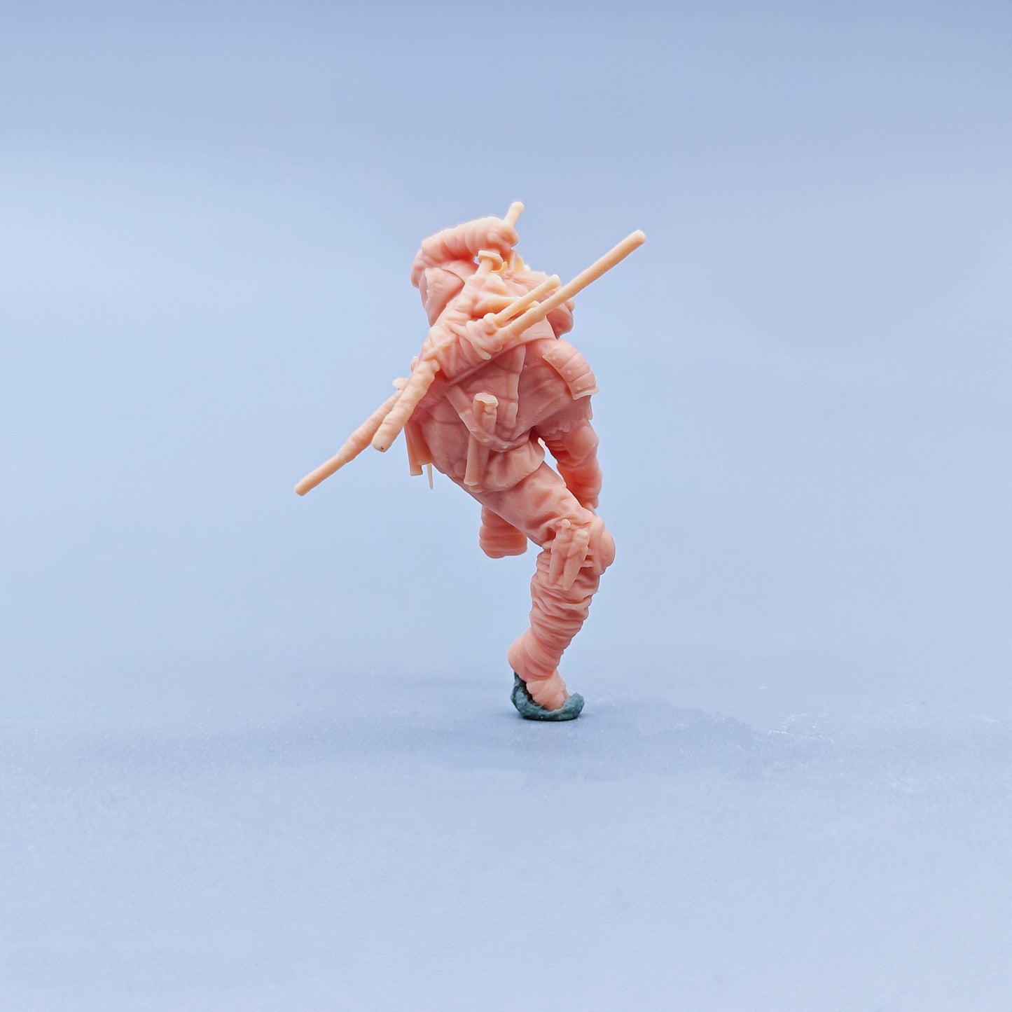 1/64 1/43 Figurines Scale Model Resin Ninja Turtles War God Michelangelo Uncolored Miniatures Diorama Hand-painted C814