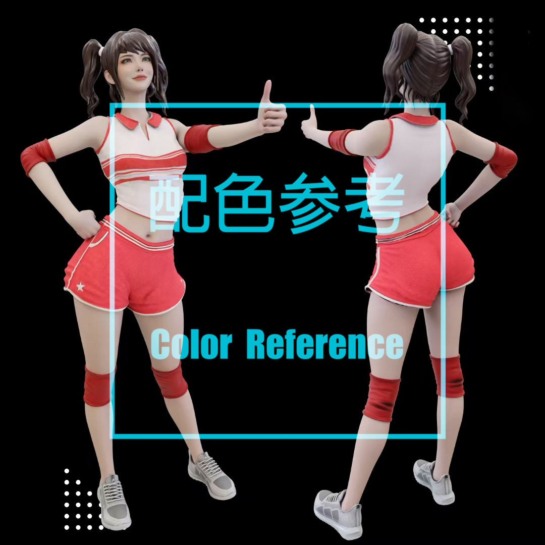 1/64 1/43 Figurines Scale Model Resin Praise Cheerleading Girls Uncolored Miniatures Diorama Hand-painted W417
