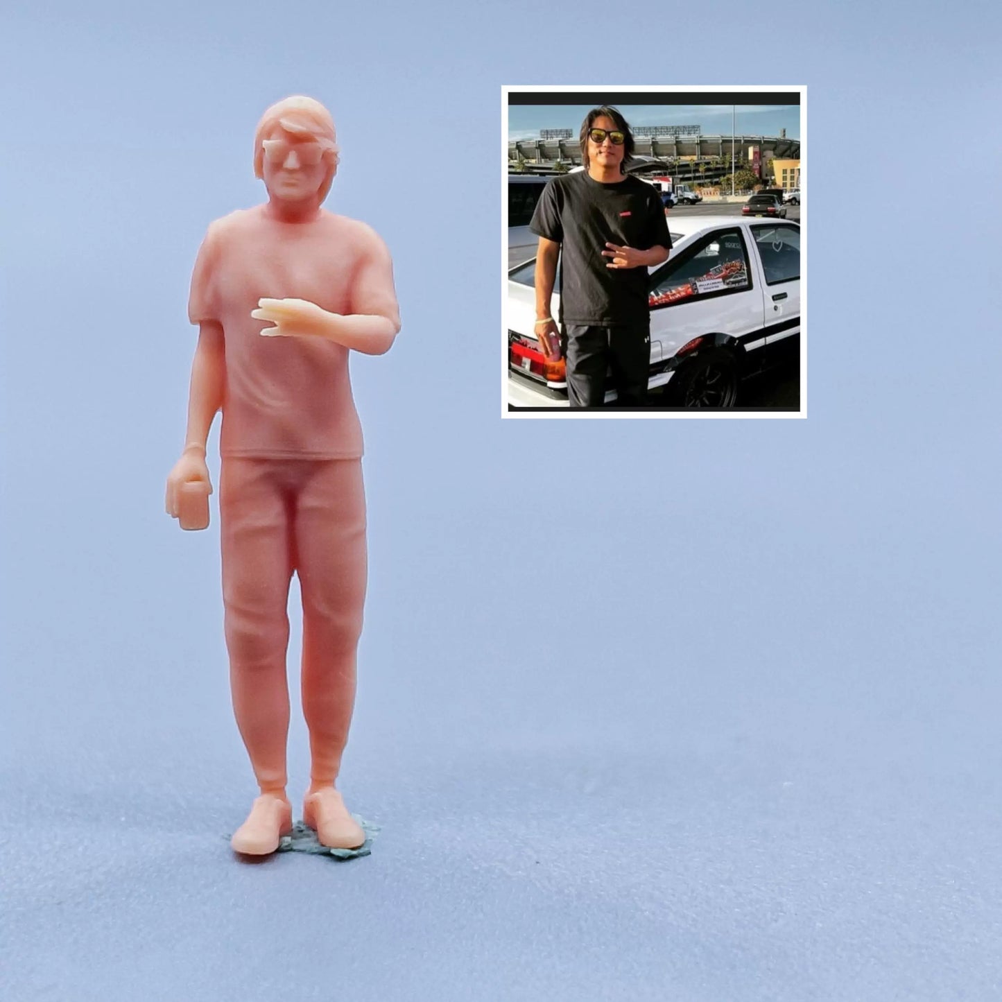 1/64 1/43 Figurines Scale Model Resin Speed and Passion Han Uncolored Miniatures Diorama Hand-painted C205