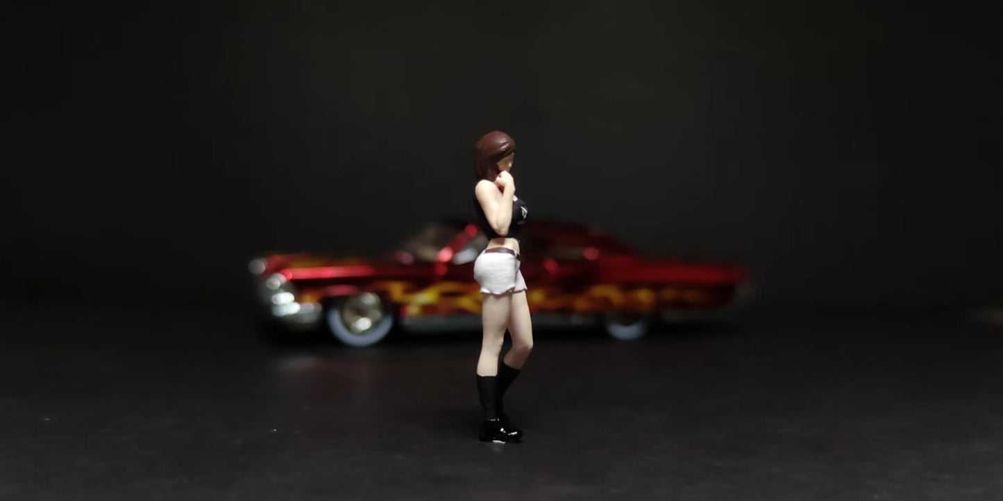 WX-MADE 1/64 Scale Figurines Model Sexy Standing Mary Collection Miniature Hand-painted