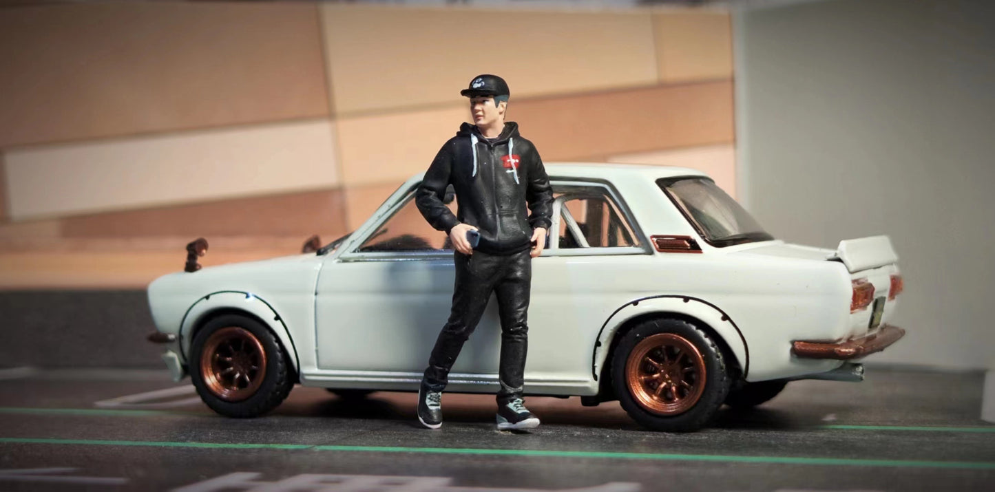 Wx-Made 1/64 Scale Figurines Model Handsome and Stylish Man Zuge Collection Miniature Hand-painted