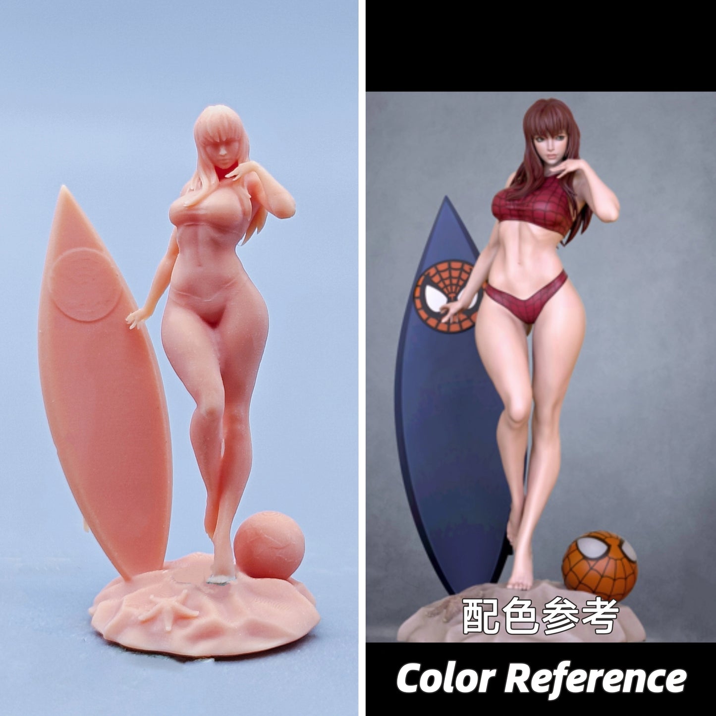 1/64 1/43 Figurines Scale Model Resin Beach Swimsuit Girl Uncolored Miniatures Diorama Hand-painted D408 D409