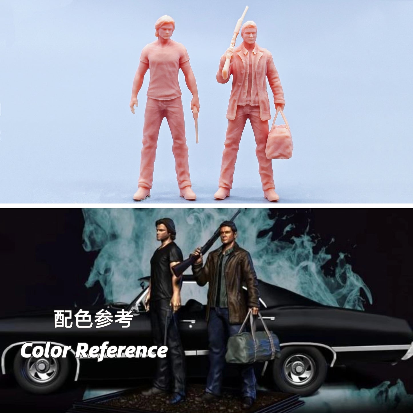 1/64 1/43 Figurines Scale Model Resin Evil Duo Uncolored Miniatures Diorama Hand-painted D111 D112