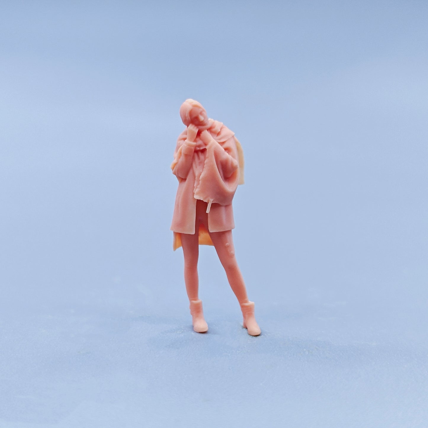 1/64 1/43 Figurines Scale Model Resin Warm Hand Scarf for Women Uncolored Miniatures Diorama Hand-painted D436