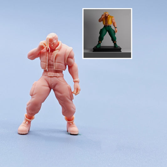 1/64 1/43 Figurines Scale Model Resin Street Fighter Charlie Nash Uncolored Miniatures Diorama Hand-painted C318