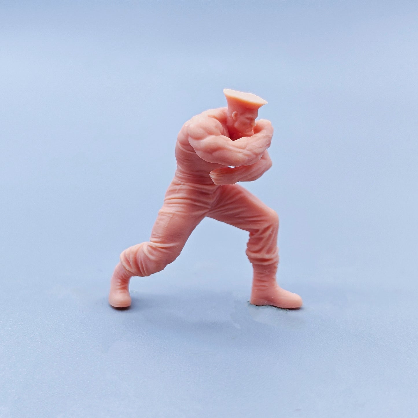 1/64 1/43 Figurines Scale Model Resin Street Fighter Guile Uncolored Miniatures Diorama Hand-painted D413
