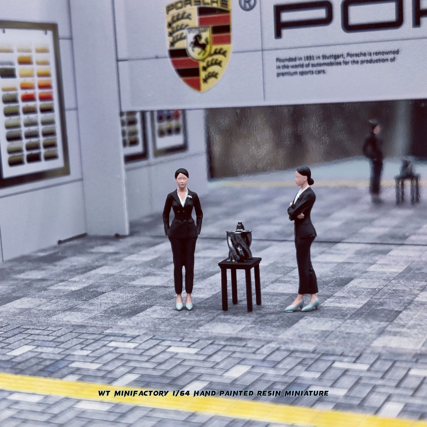 WT Minifactory 1/64 Scale Figurines Model Sales Girls Collection Miniature Hand-painted