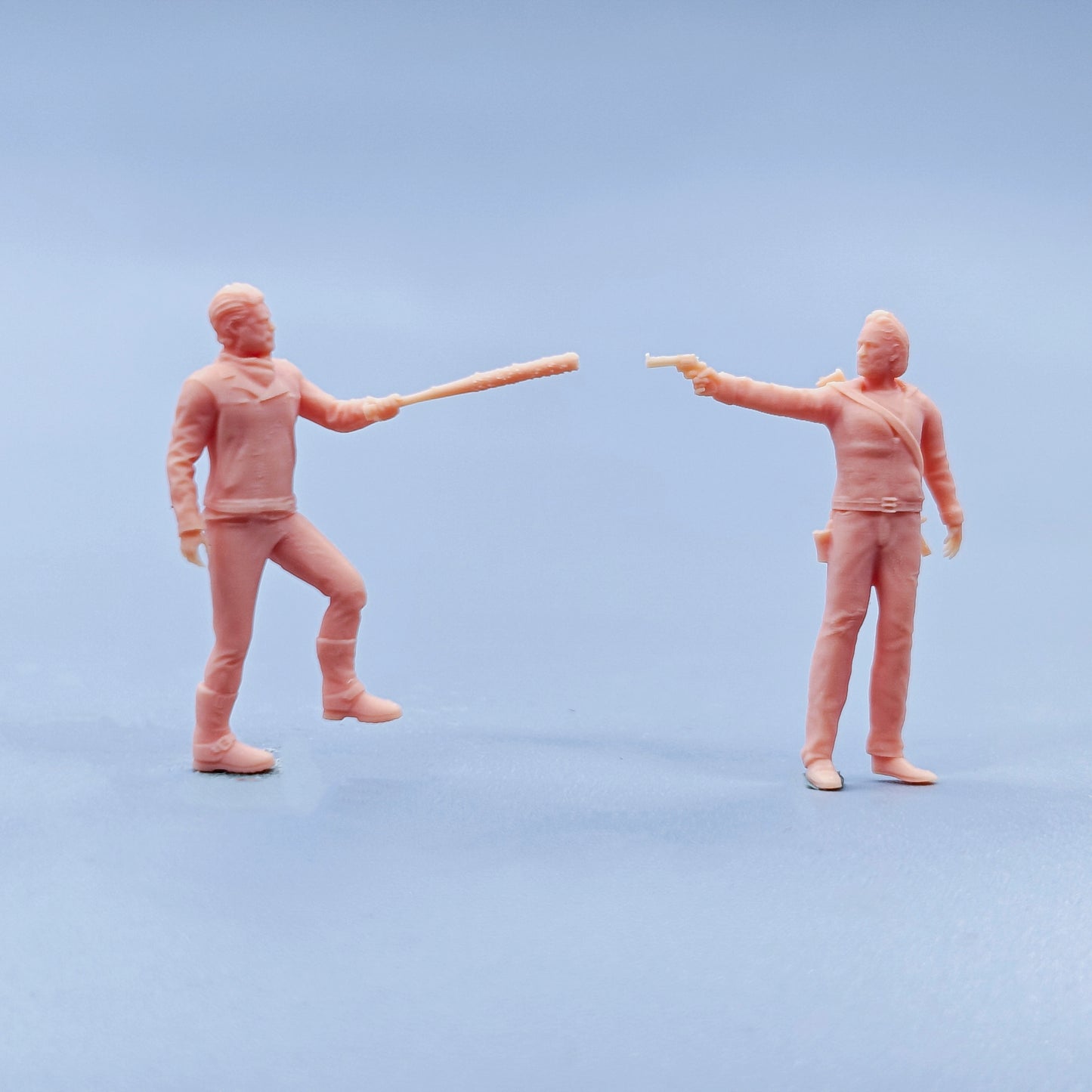 1/64 1/43 Figurines Scale Model Resin Nigen Vs Rick Uncolored Miniatures Diorama Hand-painted D417 D418