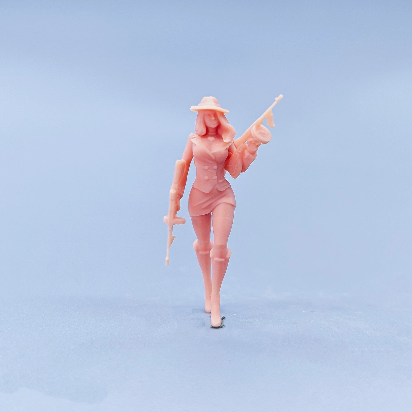 1/64 1/43 Figurines Scale Model Resin Marksman Female Uncolored Miniatures Diorama Hand-painted D011