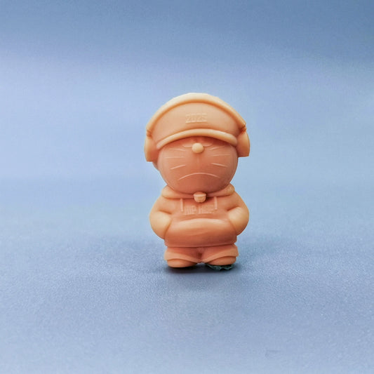 1/64 1/43 Figurines Scale Model Resin Hip Hop Doraemon Uncolored Miniatures Diorama Hand-painted   C019