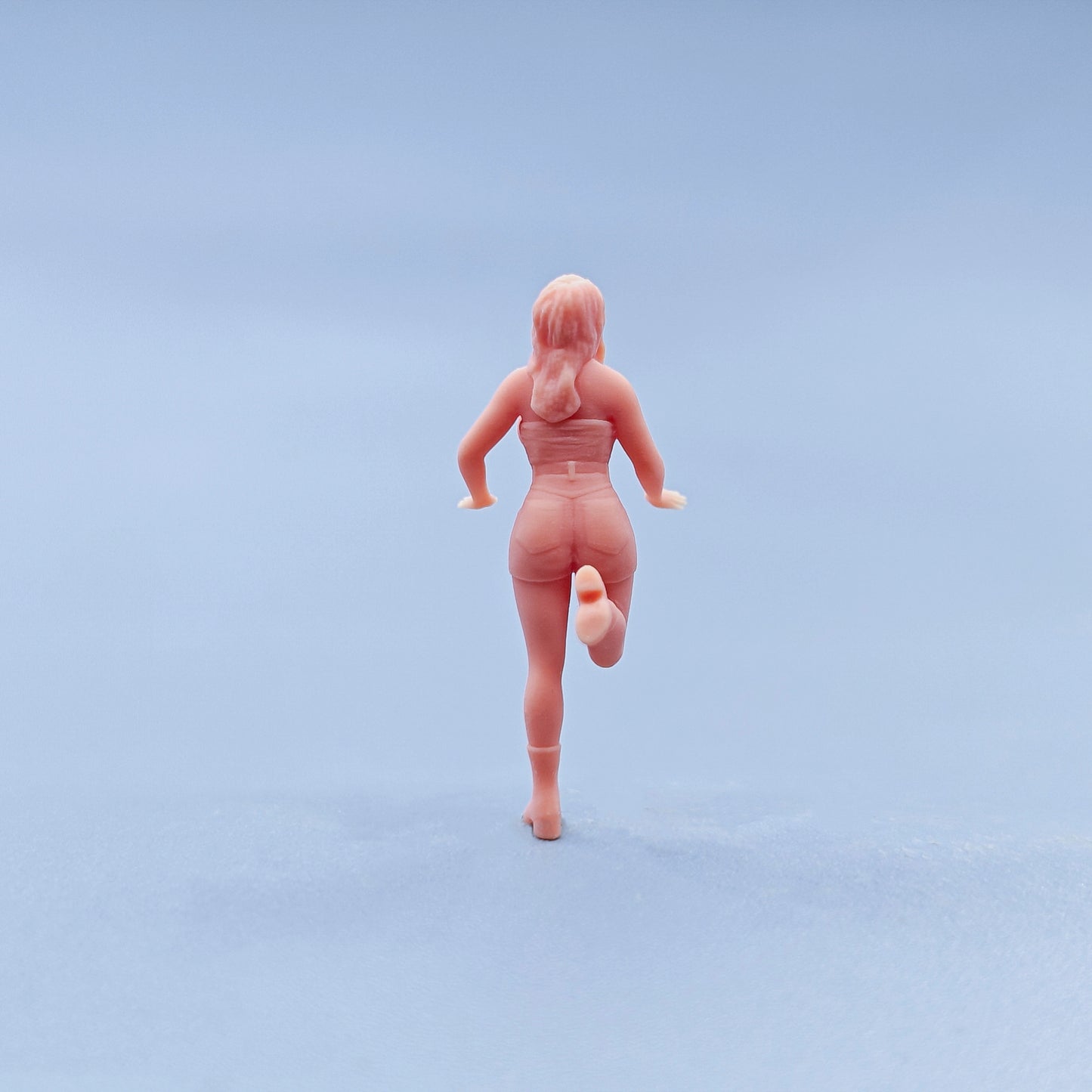 1/64 1/43 Figurines Scale Model Resin Playful Beauty Looking Up To The Sky Uncolored Miniatures Diorama Hand-painted D723