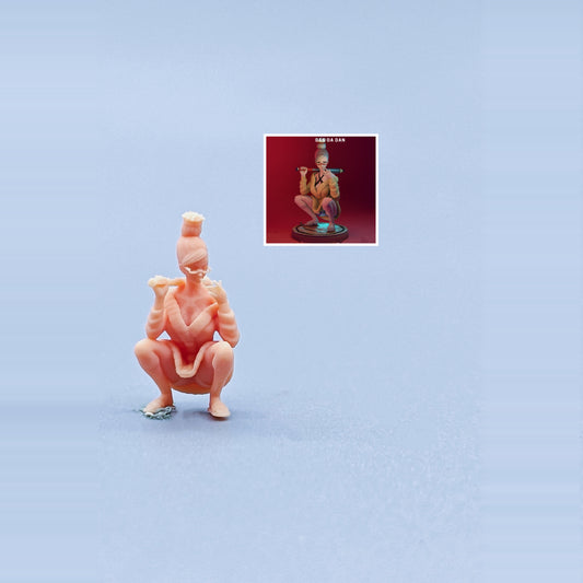 1/64 1/43 Figurines Scale Model Resin Ayase Hoshizo Squatting Posture Uncolored Miniatures Diorama Hand-painted C321