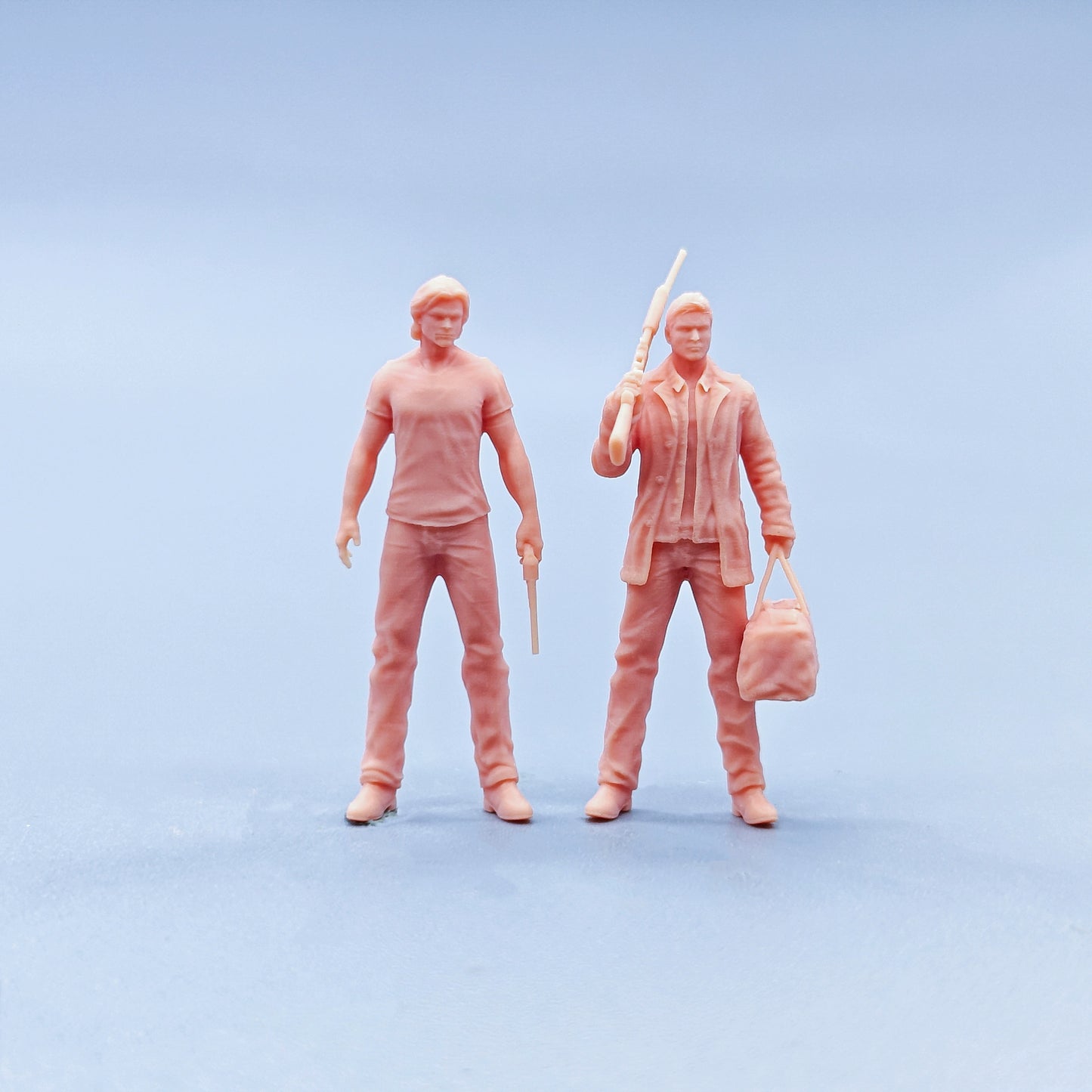1/64 1/43 Figurines Scale Model Resin Evil Duo Uncolored Miniatures Diorama Hand-painted D111 D112