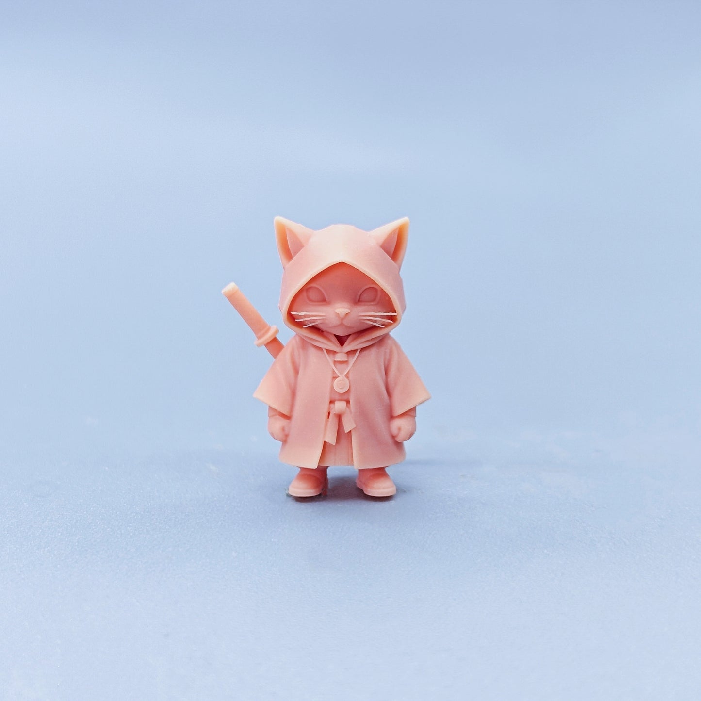 1/64 1/43 Figurines Scale Model Resin Ninja Cat Uncolored Miniatures Diorama Hand-painted D428