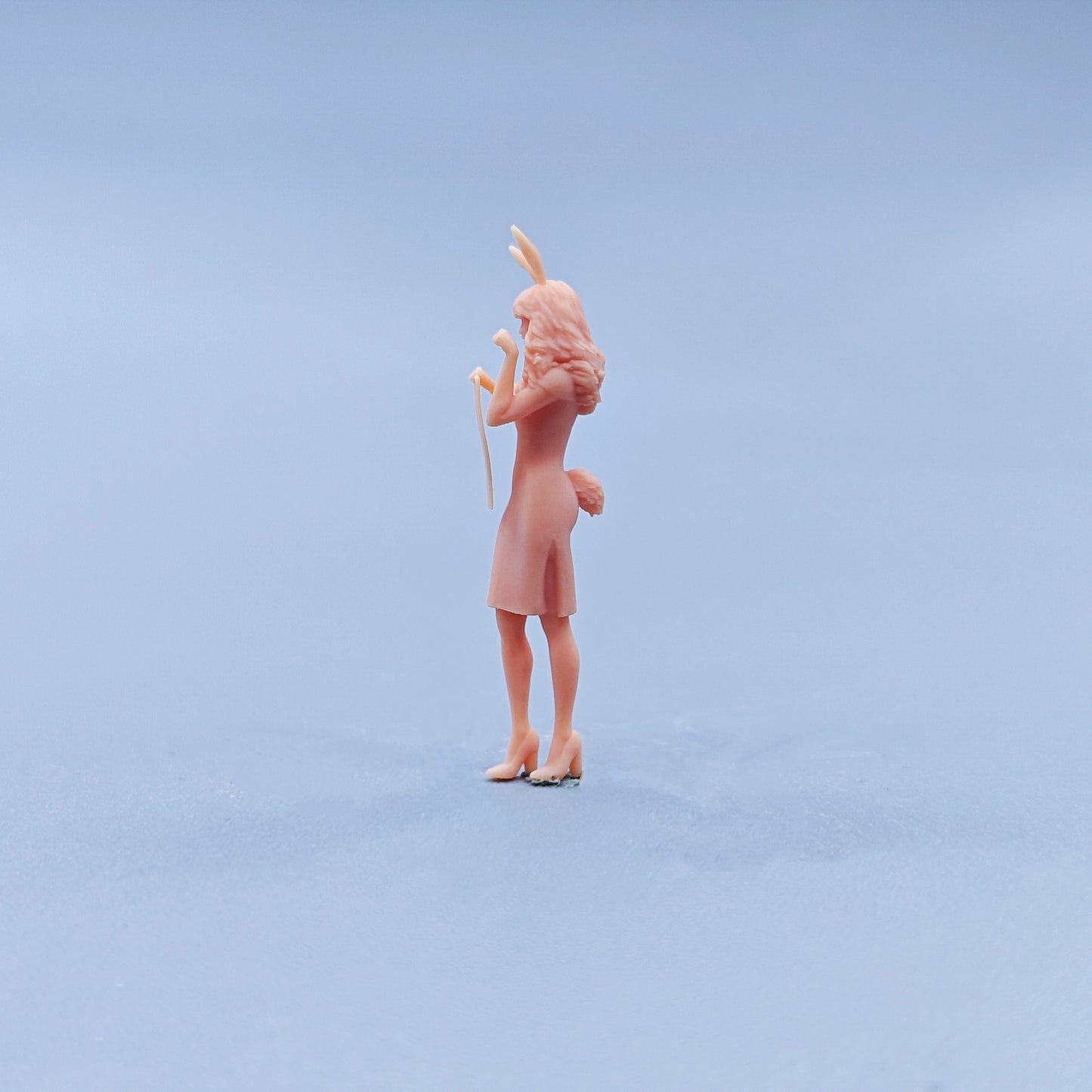 1/64 1/43 Figurines Scale Model Resin Qipao Rabbit Girl Uncolored Miniatures Diorama Hand-painted C736