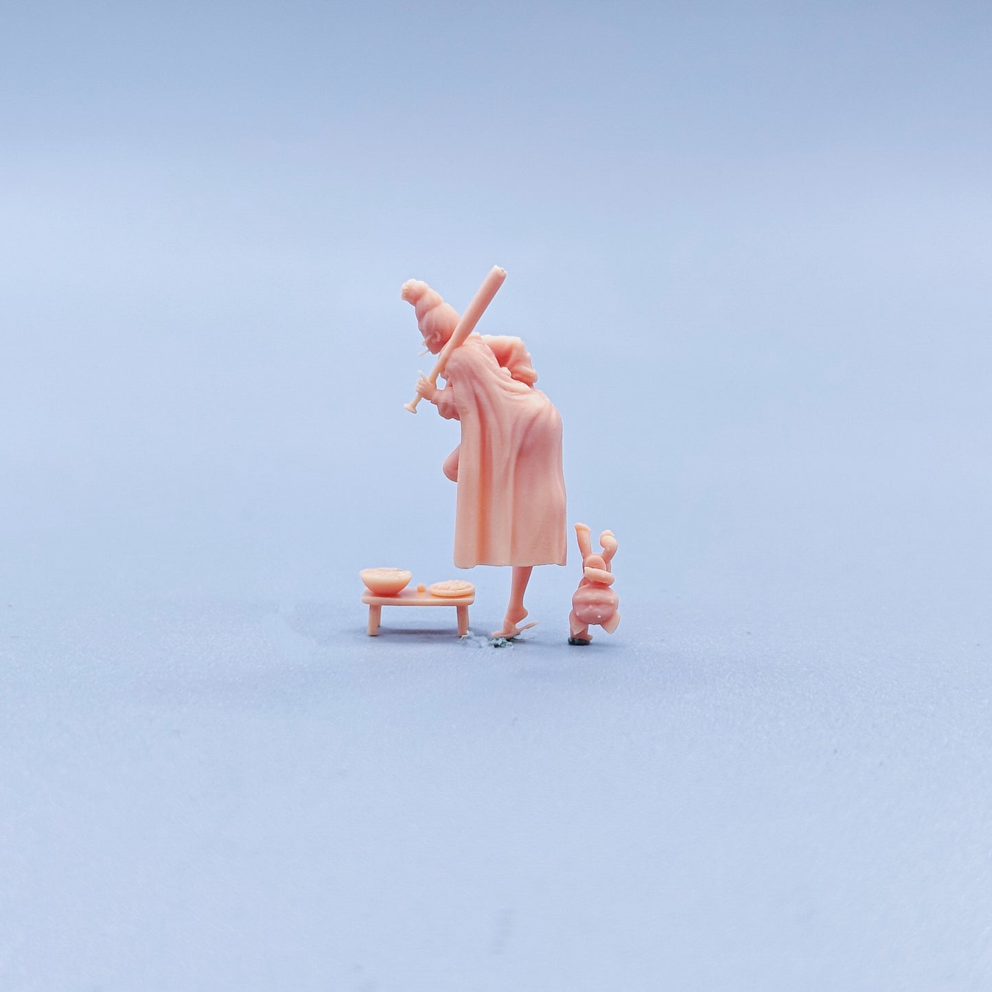 1/64 1/43 Figurines Scale Model Resin Ayase Xingzi Supports The Ground with One Foot Uncolored Miniatures Diorama Hand-painted C401
