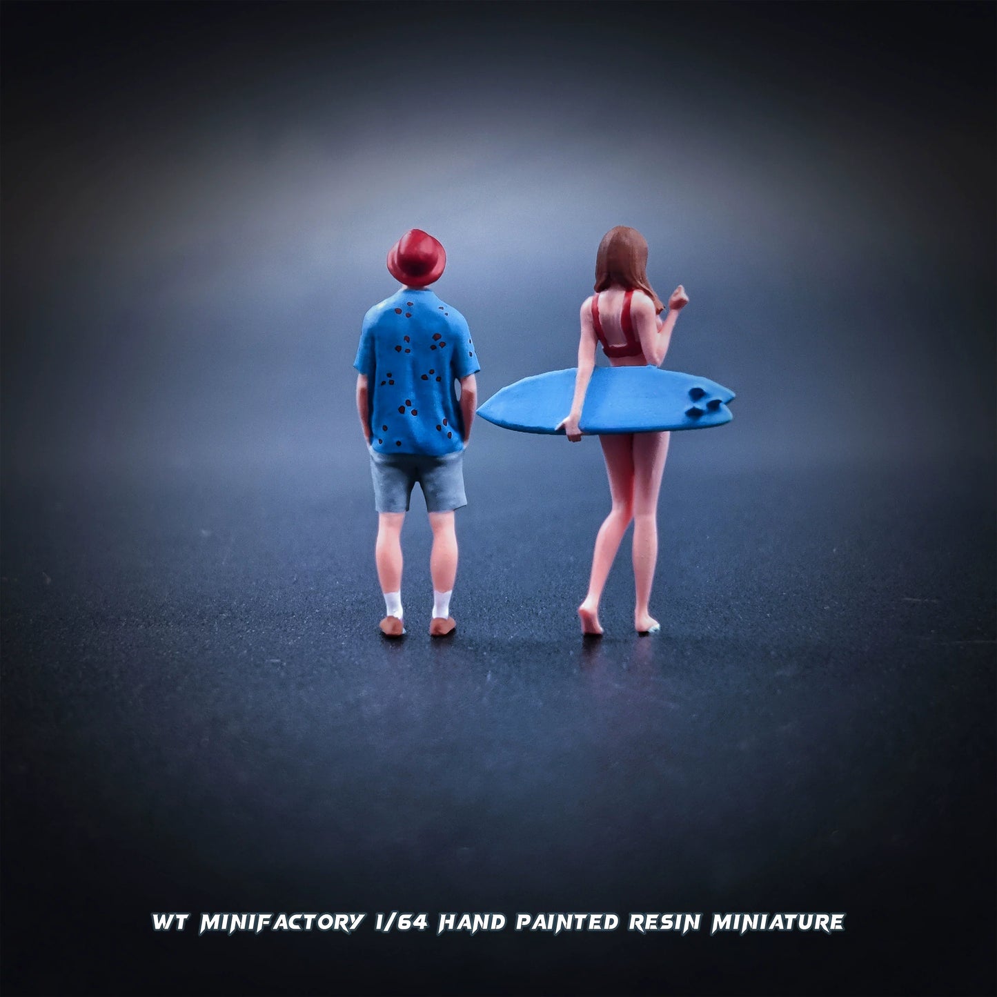 WT Minifactory 1/64 Scale Figurines Model Beach Couple Collection Miniature Hand-painted