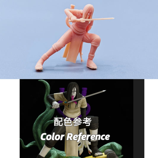 1/64 1/43 Figurines Scale Model Resin Hokage Orochimaru Uncolored Miniatures Diorama Hand-painted C602