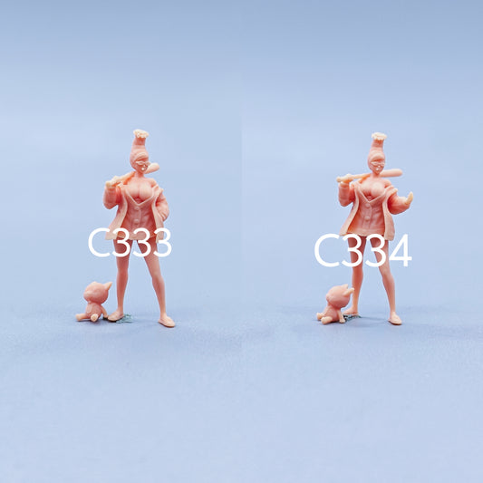 1/64 1/43 Figurines Scale Model Resin Insert Pocket Ayase Hoshizo Uncolored Miniatures Diorama Hand-painted C333 C334