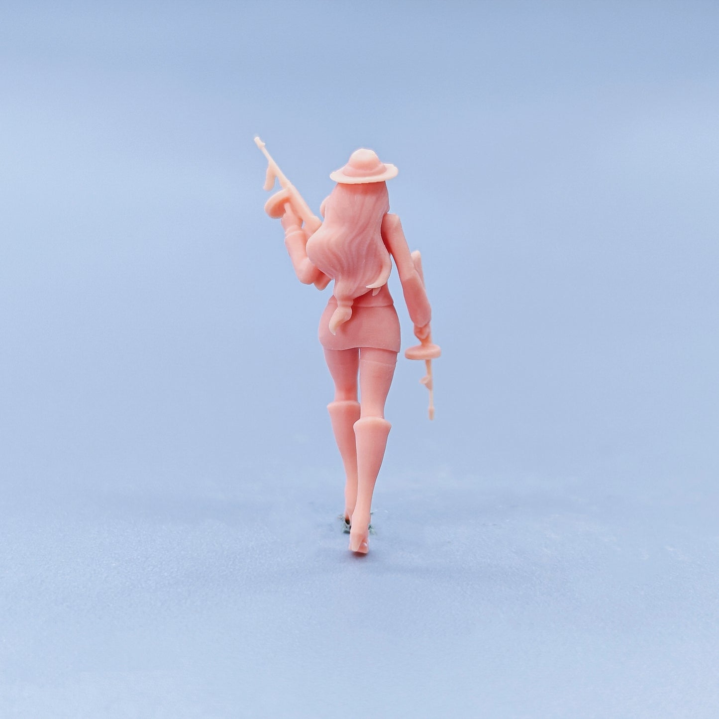 1/64 1/43 Figurines Scale Model Resin Marksman Female Uncolored Miniatures Diorama Hand-painted D011