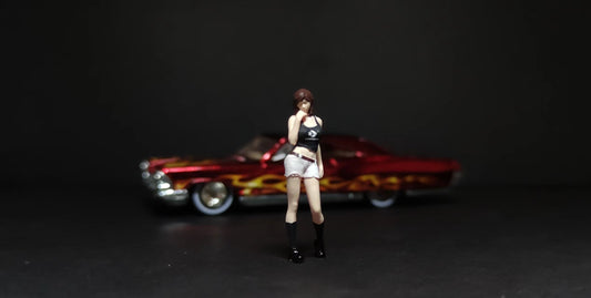 WX-MADE 1/64 Scale Figurines Model Sexy Standing Mary Collection Miniature Hand-painted