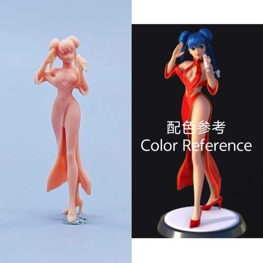 1/64 1/43 Figurines Scale Model Resin Lin Mingmei A Time-space Fortress Uncolored Miniatures Diorama Hand-painted C425