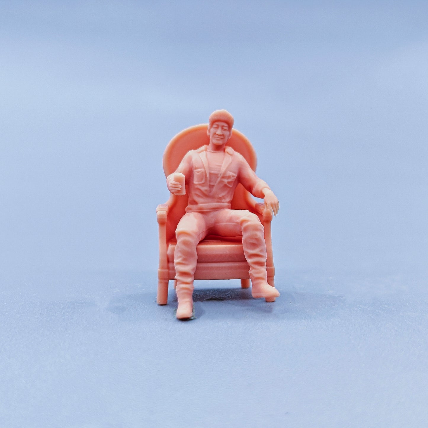 1/64 1/43 Figurines Scale Model Resin Miura Keio Drinking Beverages While Sitting Uncolored Miniatures Diorama Hand-painted D130