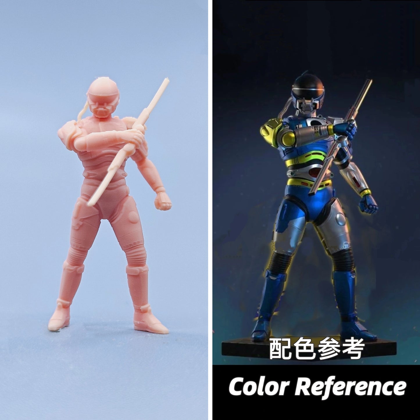 1/64 1/43 Figurines Scale Model Resin Special Rescue Command Blue Warrior Uncolored Miniatures Diorama Hand-painted D603