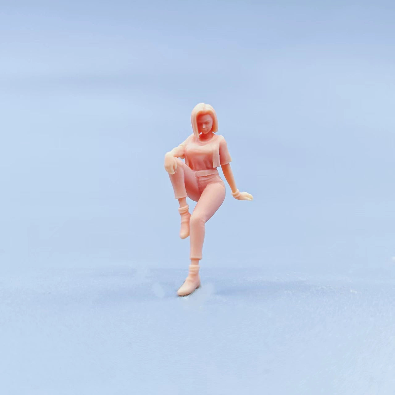 1/64 1/43 Figurines Scale Model Resin No. 18 Uncolored Miniatures Diorama Hand-painted D709 D712