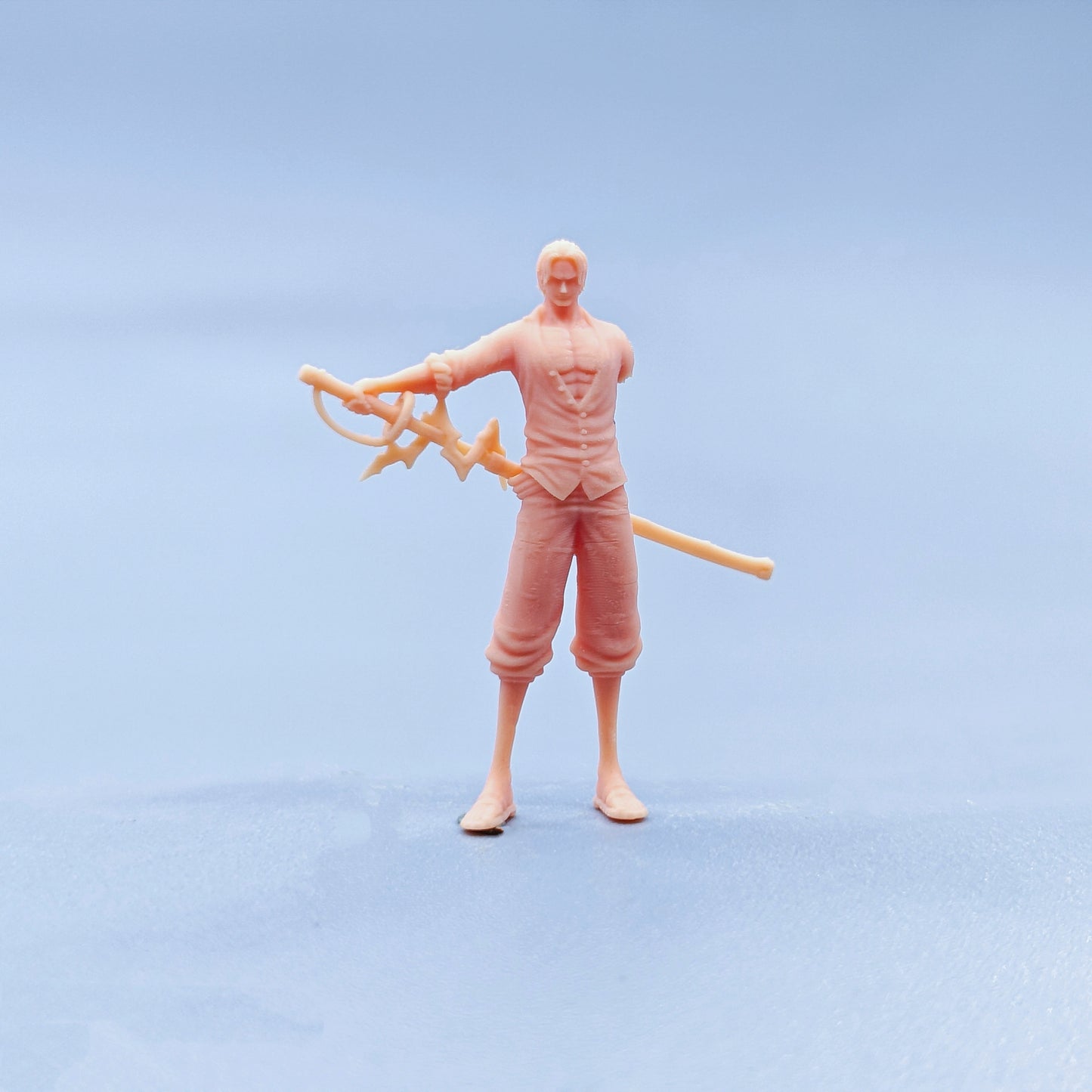 1/64 1/43 Figurines Scale Model Resin Red Haired Shanks Uncolored Miniatures Diorama Hand-painted D615
