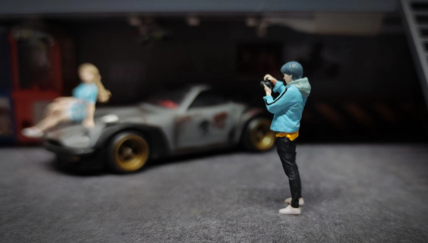 WX-MADE 1/64 Scale Figurines Model Photogenic Handsome Man Collection Miniature Hand-painted