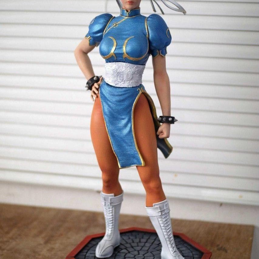 1/64 1/43 Figurines Scale Model Resin Street King Chunli Uncolored Miniatures Diorama Hand-painted W433