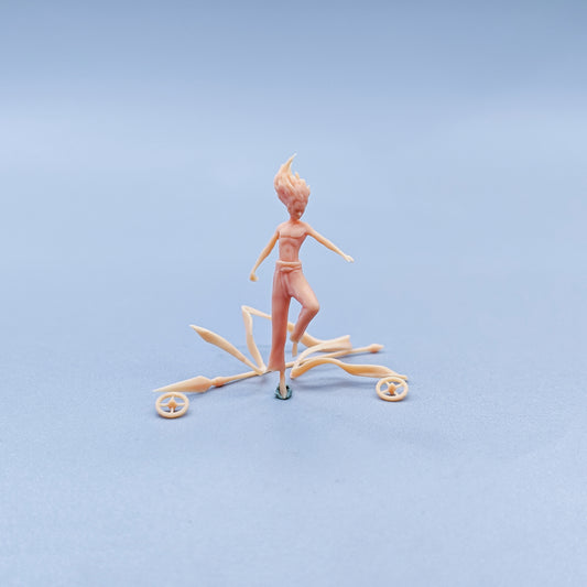 1/64 1/43 Figurines Scale Model Resin Nezha Series Transforms Into Nezha Uncolored Miniatures Diorama Hand-painted C230