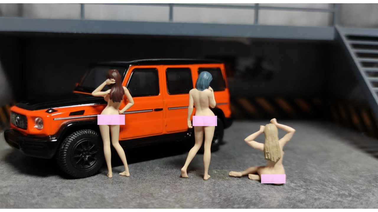 WX-MADE 1/64 Scale Figurines Model Sexy Beauty Collection Miniature Hand-painted