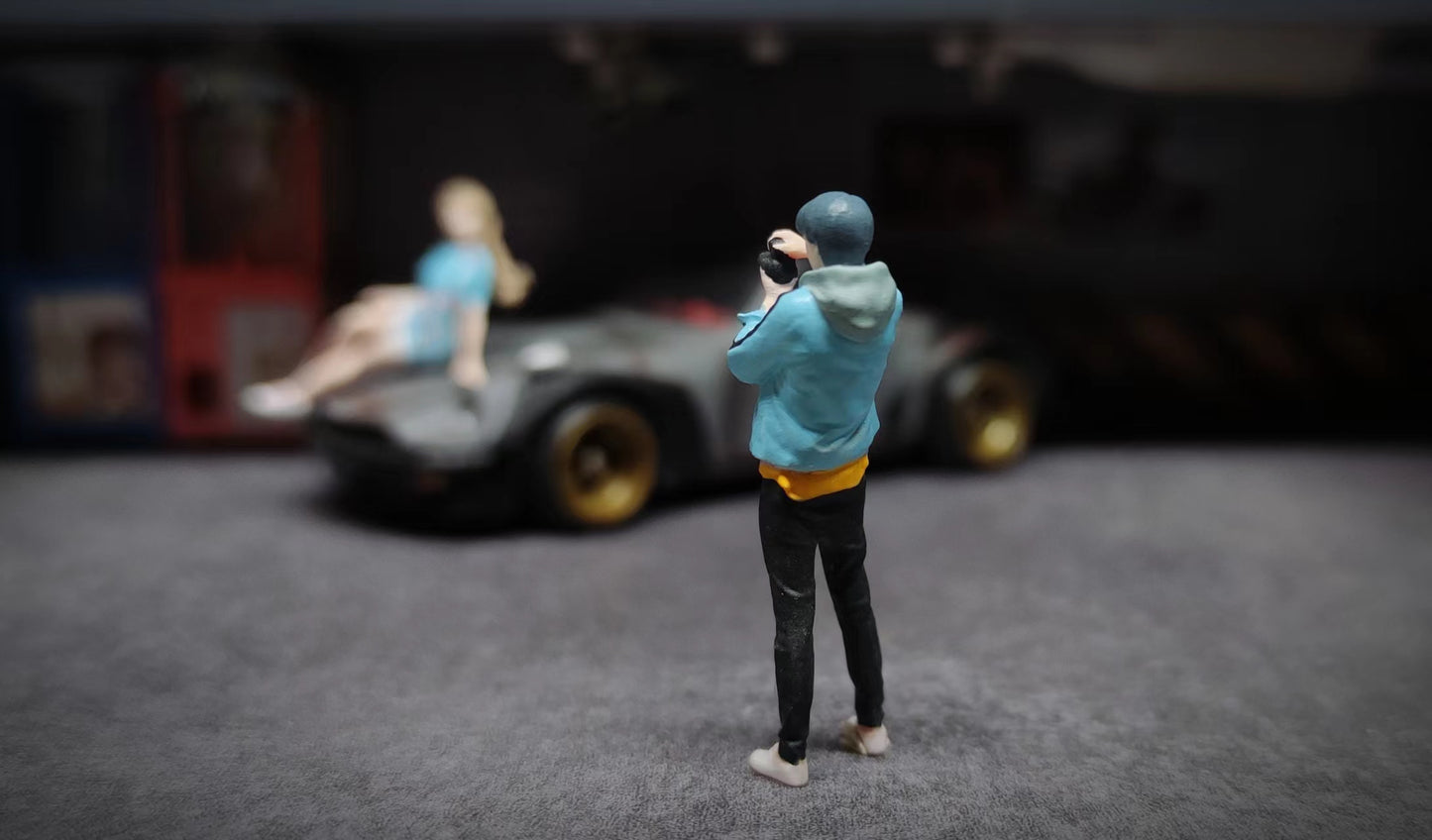 WX-MADE 1/64 Scale Figurines Model Photogenic Handsome Man Collection Miniature Hand-painted