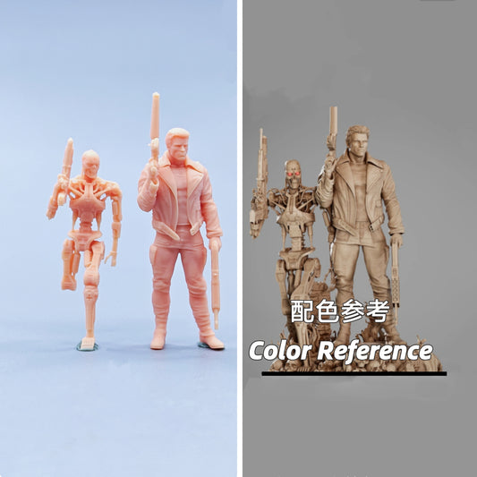 1/64 1/43 Figurines Scale Model Resin Terminator Robot Killer Uncolored Miniatures Diorama Hand-painted C729