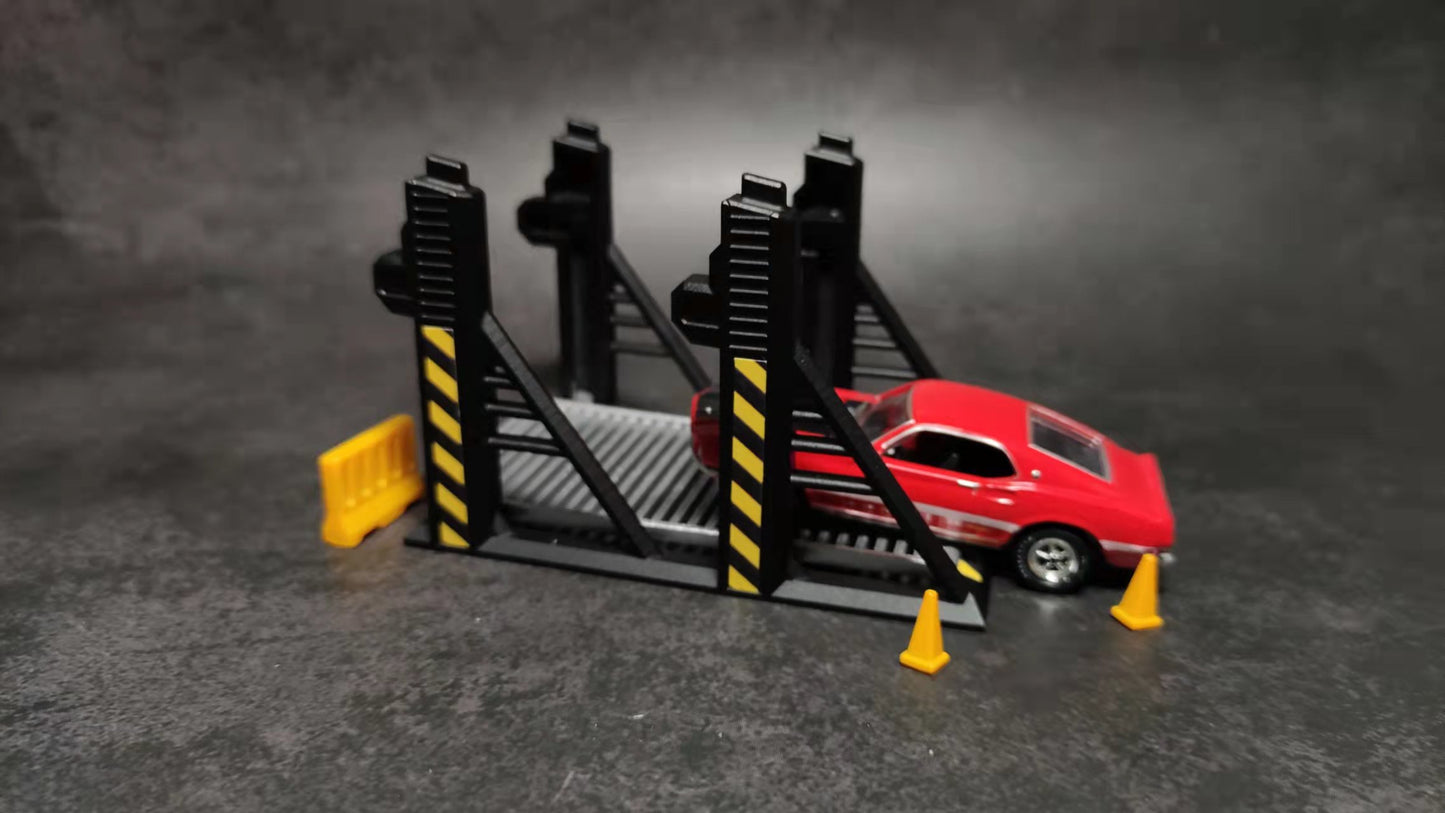WX-MADE 1/64 Scale Figurines Model Second Generation Movable Three-dimensional Garage Collection Miniature Hand-painted