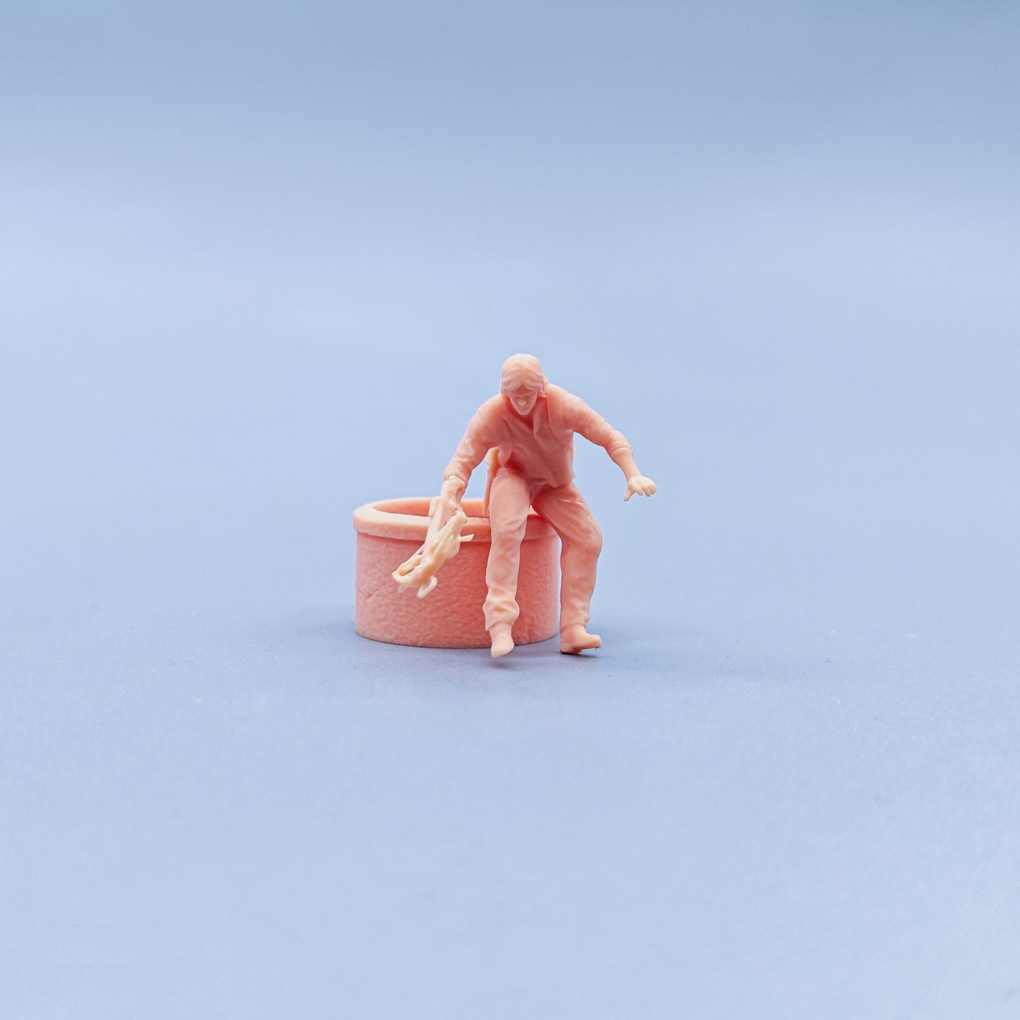 1/64 1/43 Figurines Scale Model Resin Escape Male Lead Uncolored Miniatures Diorama Hand-painted C409