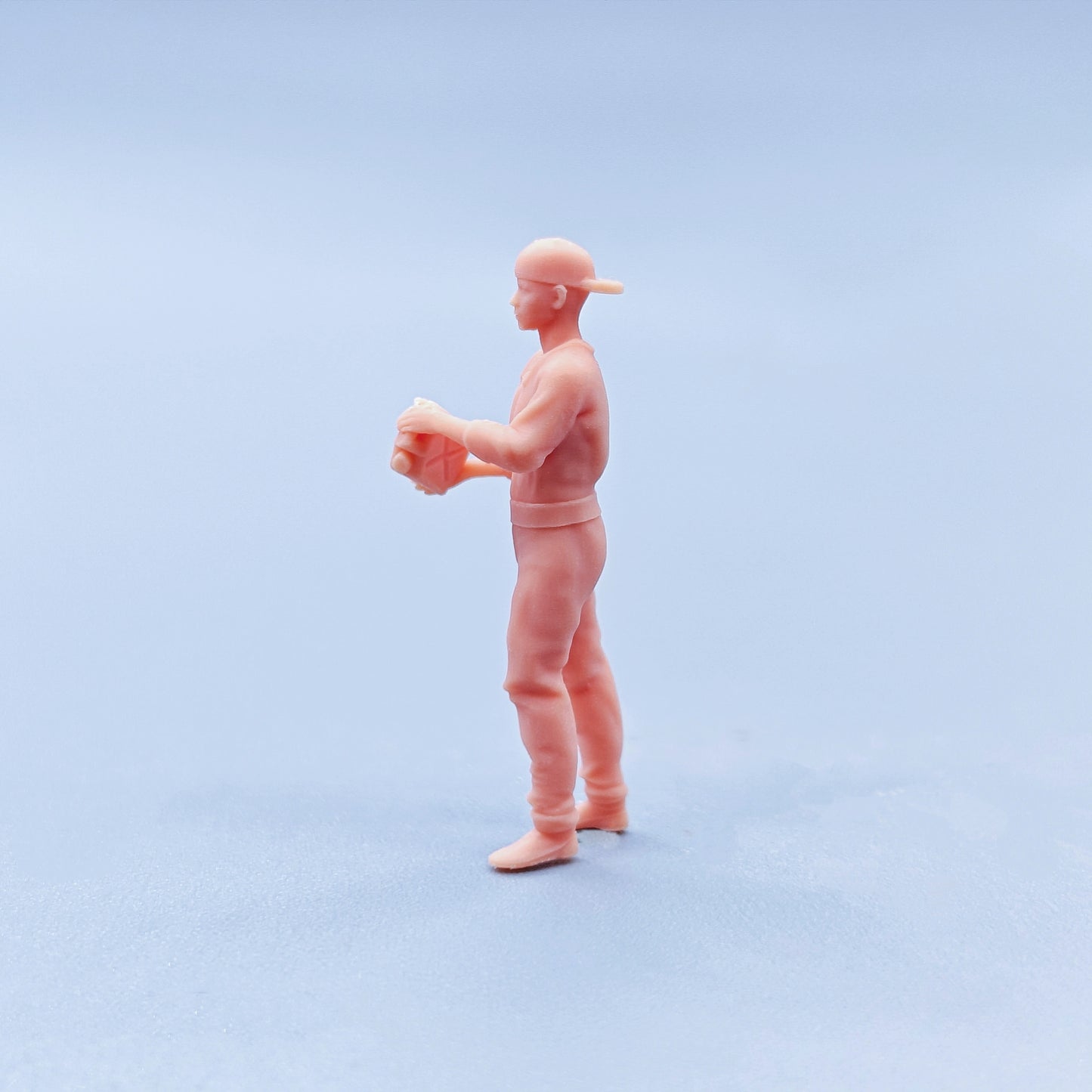 1/64 1/43 Figurines Scale Model Resin Gasoline-station Attendant Uncolored Miniatures Diorama Hand-painted D128