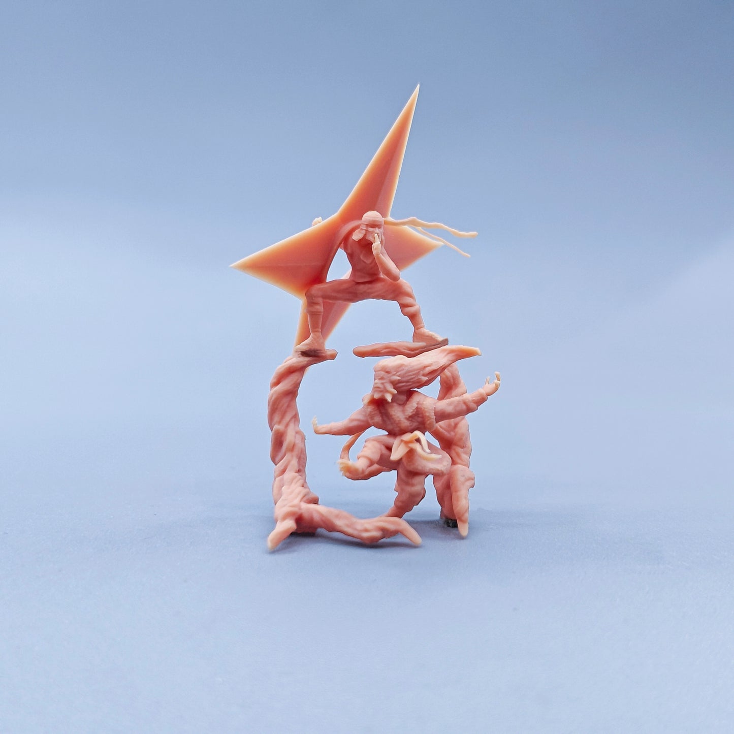 1/64 1/43 Figurines Scale Model Resin Fire Shadow Ape Flying Sun Slash Uncolored Miniatures Diorama Hand-painted C626 C627