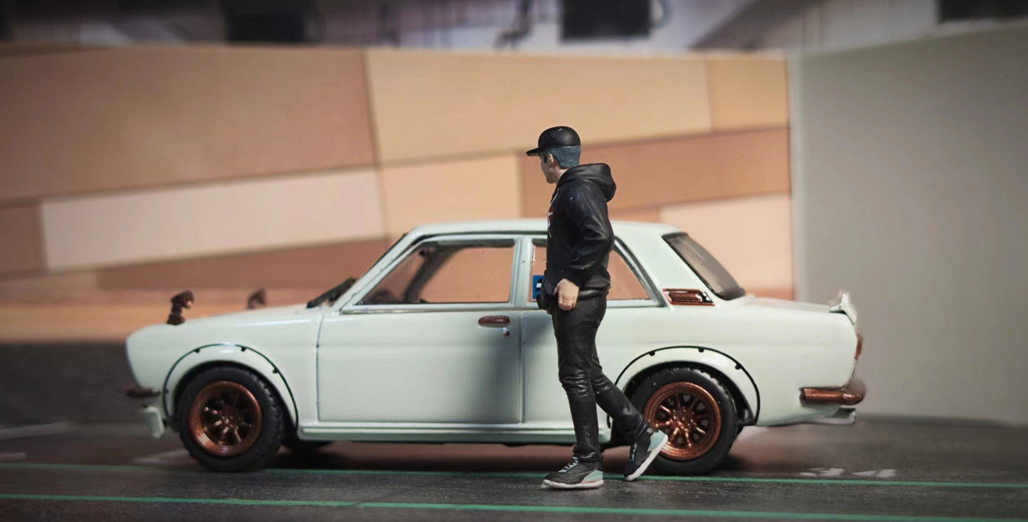 Wx-Made 1/64 Scale Figurines Model Handsome and Stylish Man Zuge Collection Miniature Hand-painted